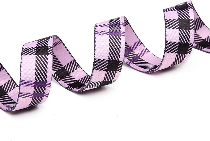 Mercano Adjustable Dog Collar - Special Design Patterns, Soft Nylon Comfortable Durable Pet Collar for Small Medium Large Dogs (XS, Purple Plaid)