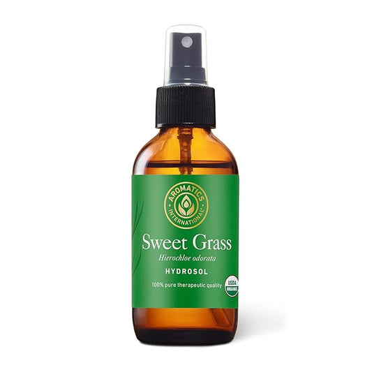Aromatics International Sweet Grass Hydrosol 100ml | Fresh Aromatic Spray for Home Spaces