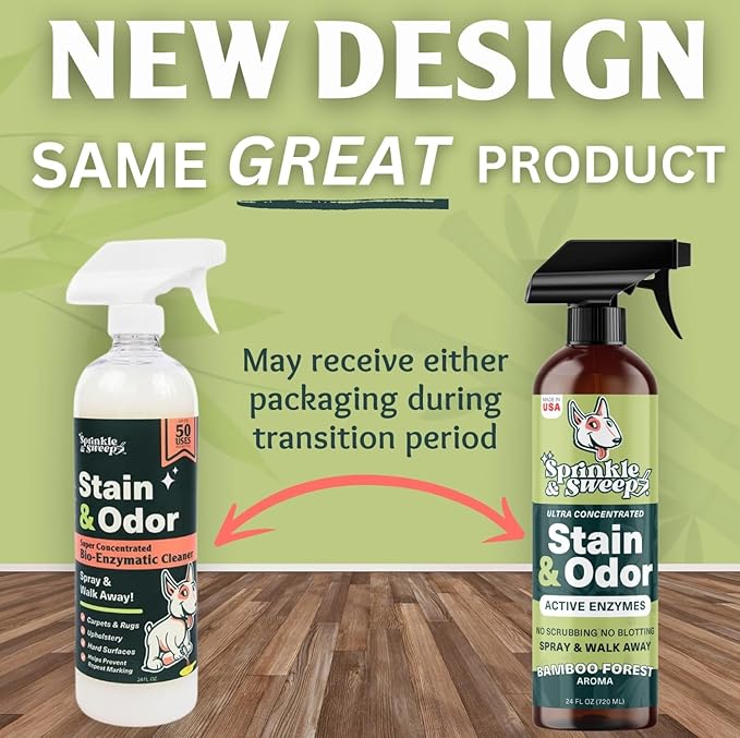 Enzyme Cleaner for Cat Urine | Cat Pee Odor Eliminator & Stain Remover | Dog Urine Carpet Spray | Multi-Surface Cat Urine Destroyer | Pet Odor Neutralizer (24oz)