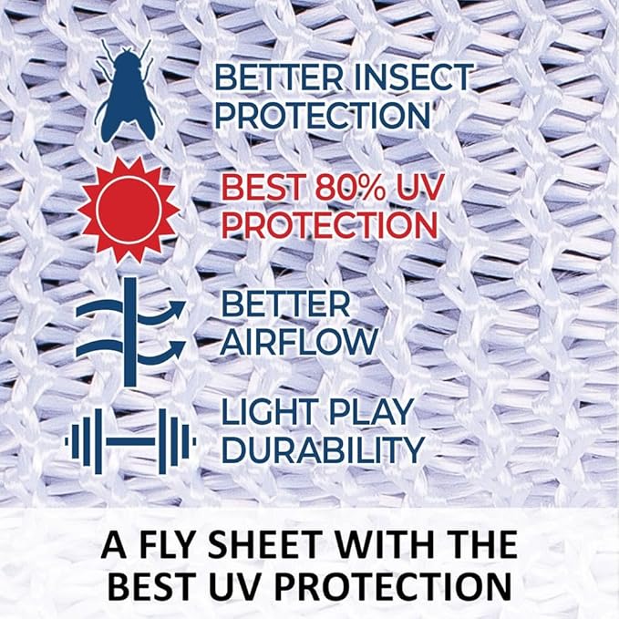 Schneiders Soft Interlock Mesh II Horse Fly Sheets | Superior UV & Insect Protection | Versatile Euro Fit Option | Reflective Safety Design