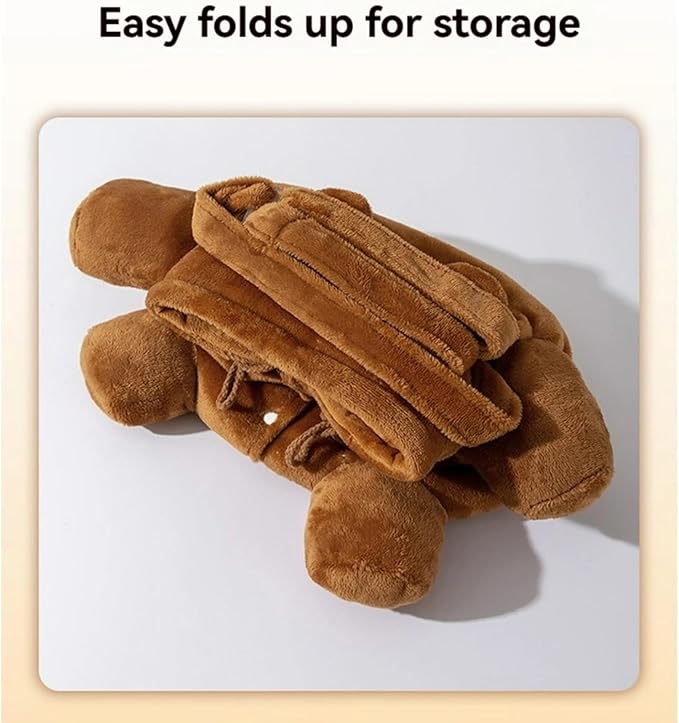 Cat Puppy Plush Outing Backpack Cute Bear Bee Design Anti-Escape Bag for Kitten Cat Small Dog Gift Choice