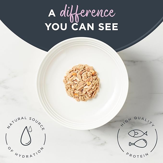 Reveal Natural Wet Cat Food, 24 Count, Grain Free, Limited Ingredient Canned Food for Cats, Tuna Fillet with Shrimp in Broth, 2.47 oz Cans