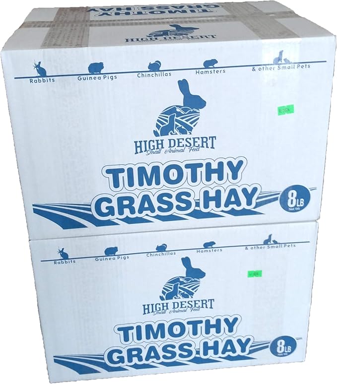 High Desert 2nd Cutting Timothy Grass Hay for Guinea Pigs, Rabbits, and More Small Animal Pets (16 lb)