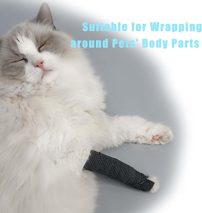 Self Adhesive Tape Wrap- 6 Rolls,Non-Woven Self Adherent Vet Wrap Tape,2in x 5Yard | Cohesive Bandage Tape for Wrist & Ankle,Elastic Grip Cover (6Colors-6ROLLS)