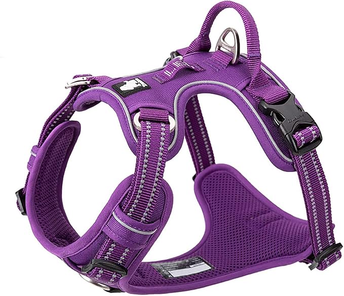 TRUE LOVE Dog Harness No Pull Nylon Reflective Pet Harness Adjustable Comfortable Control Step-in Brilliant Colors Truelove TLH56512