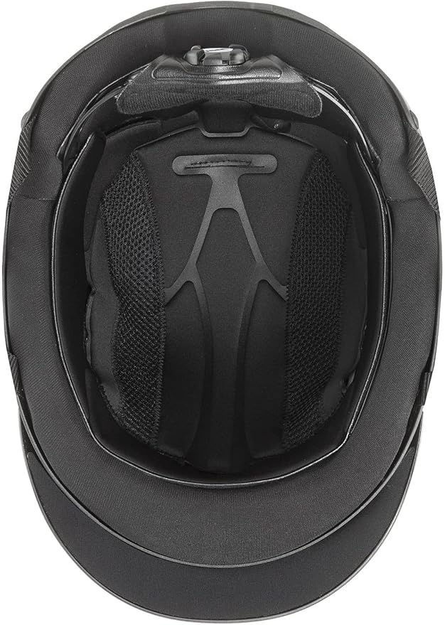 uvex perfexxion II Horse Riding Helmet for Women & Men, Black - Adjustable & Excellent Ventilated Helmet