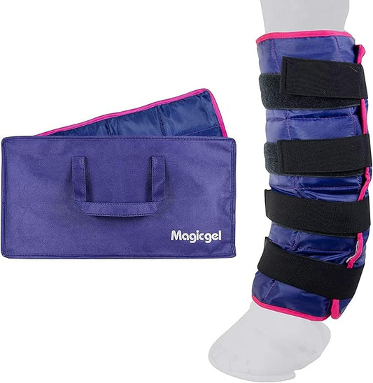 Magic Gel Horse Ice Pack with Carry Case - Single Ice Boots | Cooling Horse Leg Wraps for Hock, Ankle, Knee, Legs, Boots, and Hooves | Horse Tack & Horse Supplies & Ideal Gift for Horse Lovers Women