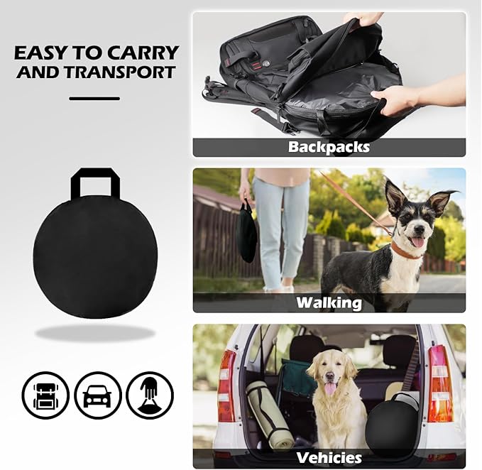 Cat Tent Outdoor, Pet Enclosure Tent Suitable for Cats and Small Animals, Indoor Playpen Portable Exercise Tent with Carry Bag（Black）