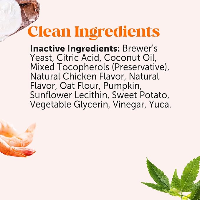 Hemp Hip & Joint Supplement for Dogs - Hemp Oil & Powder - Glucosamine Chondroitin for Dogs, Turmeric, MSM, Green-Lipped Mussel, Supports Mobility, May Reduce Discomfort (Bacon)