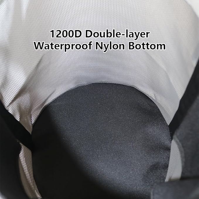 Heavy-Duty Horse Feed Bags - with Adjustable Strap, Comfort Neck & Nose Pads, and Double Waterproof Bottom Mesh (2-Pack) (Blue x2)