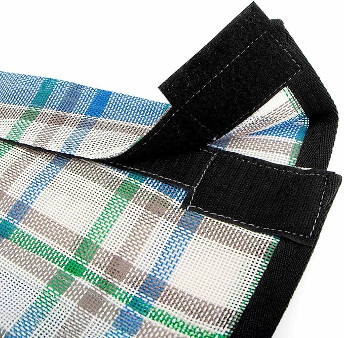 Jeffers Romper Stomper Fly Boots for Horses - Grey, Large – Breathable Mesh Leg Wraps for Insect Protection, Stable Accessories for Summer Turnout, Ride Gear, Horse Hoof & Leg Care - 4 Pack