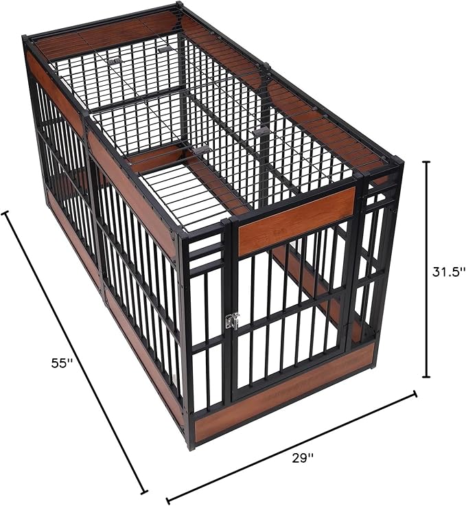 Heavy Duty Dog Fence Roof for 31.5" High Exercise Pens, Easy Assembly, Compatible (Roof Only)