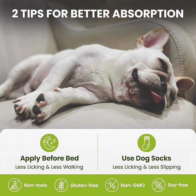 Lick-Safe Dog Paw & Nose Balm with Coconut Oil | All-Natural Paw Moisturizer & Cream for Dry, Cracked Pads & Snouts| Paw Wax & Soother, Nose Butter for Bulldogs| Horse Hoof Care (2.1 oz*2)