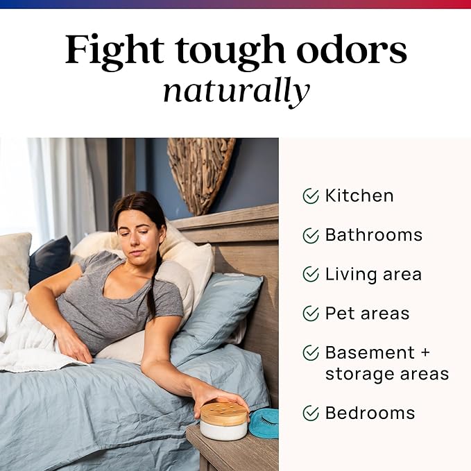 Azuna All-Natural Odor Remover Gel Refill Pouch | Air Purifier with Tea Tree Oil | Plant-Based & Long Lasting | For Pet Odors, Smoke & Strong Odors | Smell of Victory | 24 oz.