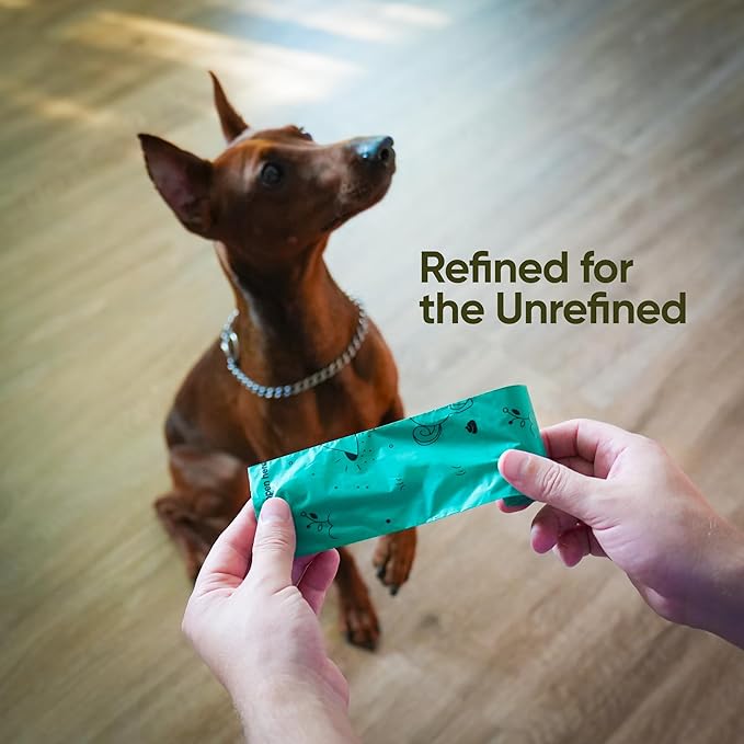 Compostable Dog Poop Bags – 270 Count Refill Rolls, TÜV OK Compost HOME Certified, Plant-Based Materials, Leakproof, Unscented, Extra Thick, Fits All Dispensers