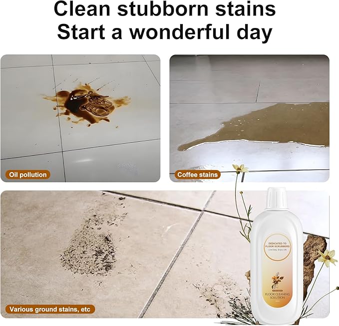 Floor Cleaning Solution Compatible With Tineco , Deep Cleans for Multiple Hard Floors, Suitable With All Robot Vacuums with Mopping and Cordless Wet/Dry Vacuum Mop Cleaner (Floral Fragrance 2 Bottle)