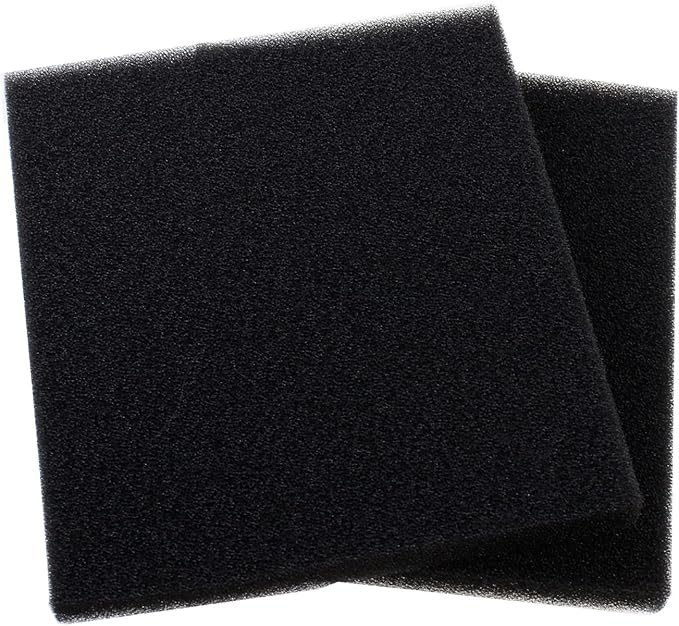 AQUANEAT 2 Pack Aquarium Bio Sponge Filter Media Pad Cut-to-Size Open Cell Foam Sheet for Fish Tank Sump (9" x 9" x 1")