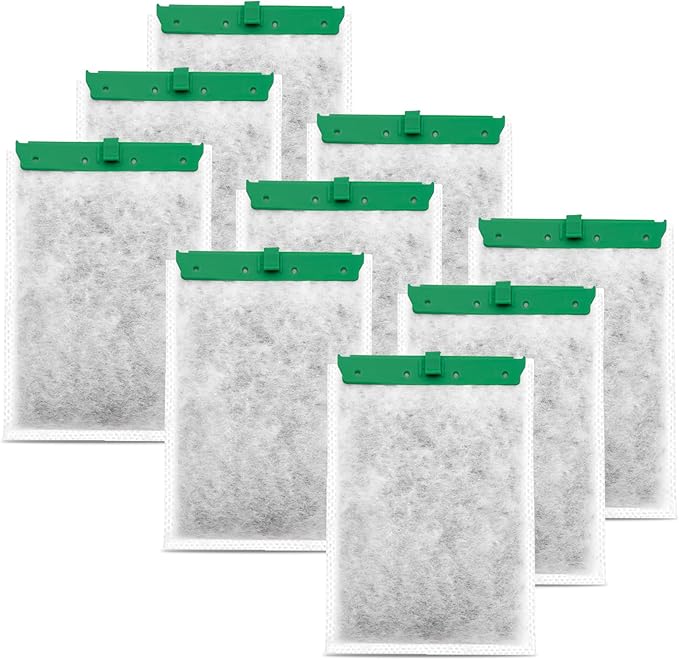9-Pack Aquarium Filter Cartridge Compatible with Whisper Power Filters,Medium Replacement Filter Cartridges for 10i IQ10-105GPH