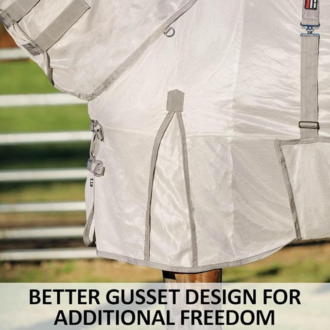 Schneiders Soft Interlock Mesh II Horse Fly Sheets | Superior UV & Insect Protection | Versatile Euro Fit Option | Reflective Safety Design