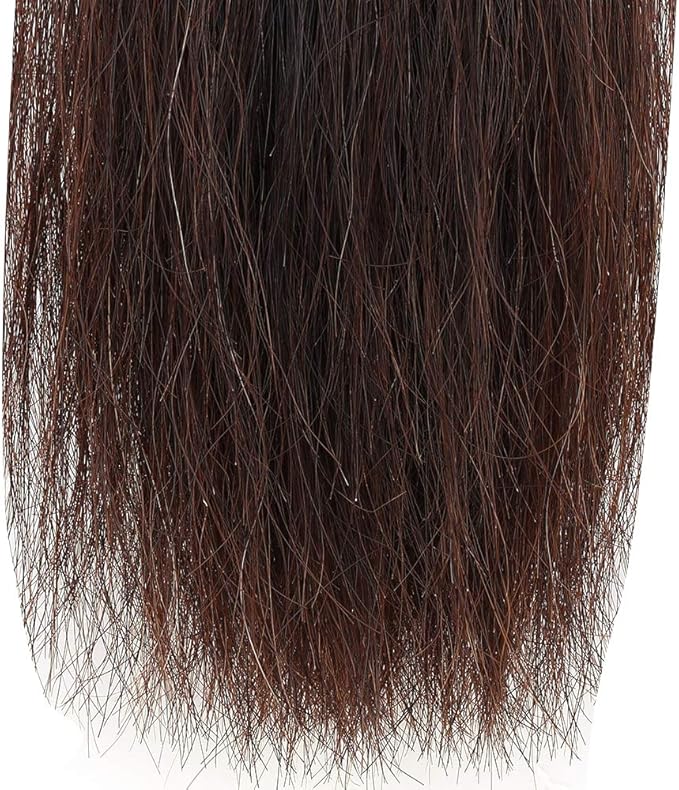 Horse Tail Extensions with Braided Horsehair Loop, Blunt Cut Bottom, 28-30 inches Long and 3/8 lb Weight