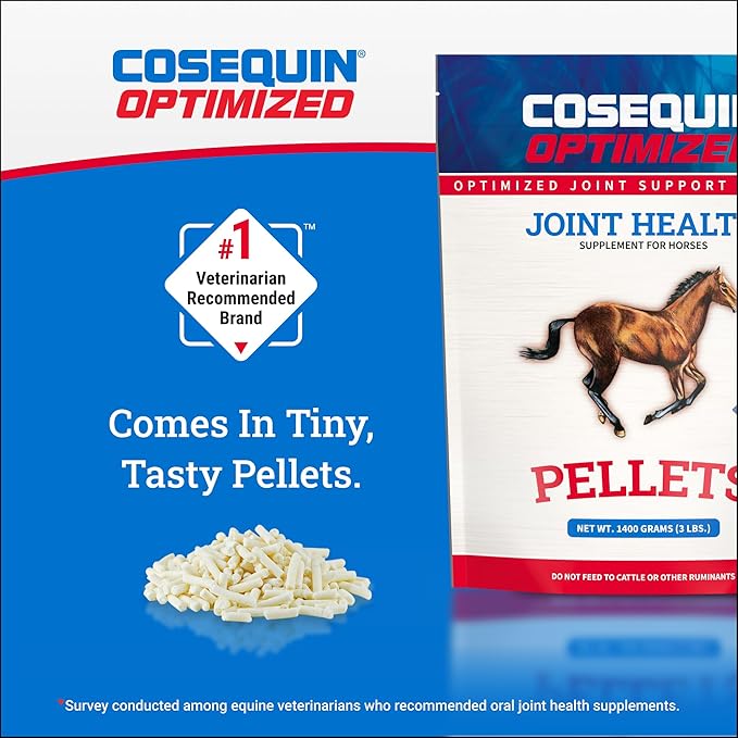 Nutramax Cosequin Optimized Pellets with MSM Joint Health Supplement for Horses - with Glucosamine and Chondroitin, 1400 Grams