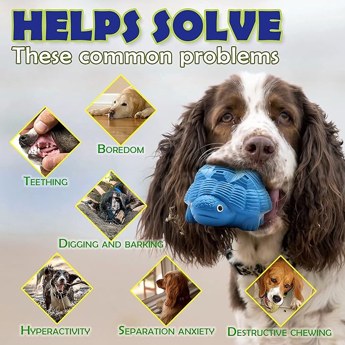 Dog Squeaky Chew Toys - Indestructible & Tough for Aggressive Chewers, Durable Toy for All Breeds, Chew Toys to Keep Them Busy