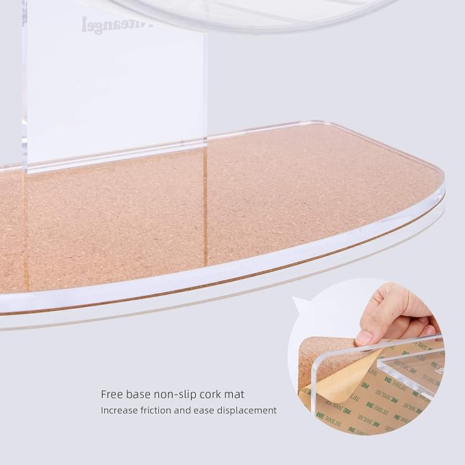 Niteangel Super-Silent Hamster Exercise Wheels: - Quiet Spinner Hamster Running Wheels with Adjustable Stand for Hamsters Gerbils Mice Or Other Small Animals (L, Mint Green)