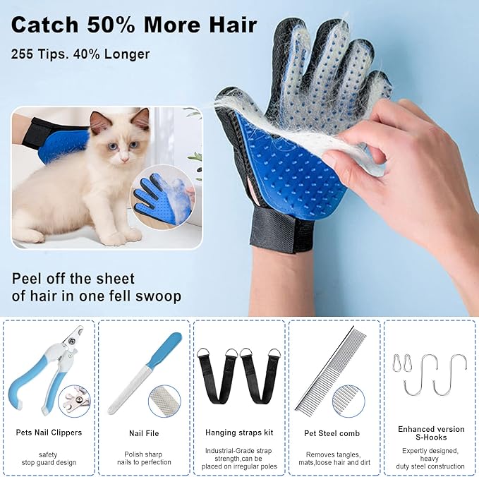 Dog First Aid Kit - Pet First Aid Kit for Dogs Pet Emergency Kit with Grooming Hammock Harness Nail Clipper First Aid Supplies for Home Camping