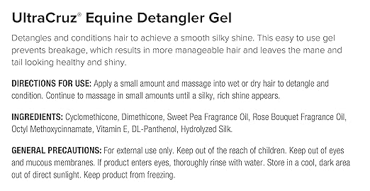 UltraCruz® Equine Detangler Gel, 1 Gallon