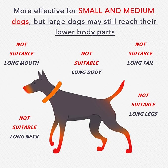 IDOMIK Dog Recovery Collar, Waterproof Soft Dog Cone After Surgery, Comfy Protective Elizabethan Collar Alternative for Dogs Cats, Adjustable Pet Neck Donut Cone Anti-Licking Biting Wounds,Grey,L