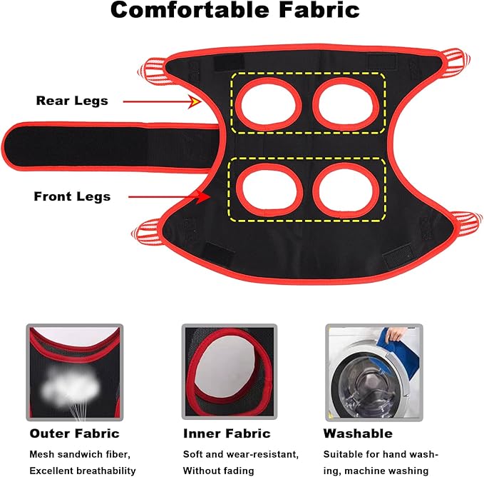 Cat Grooming Hammock Harness for Small Dogs,Pet Hammock Restraint Bag,Dog Grooming Sling for Trimming Nail and Ear/Eye Care(XS Size,6.5")