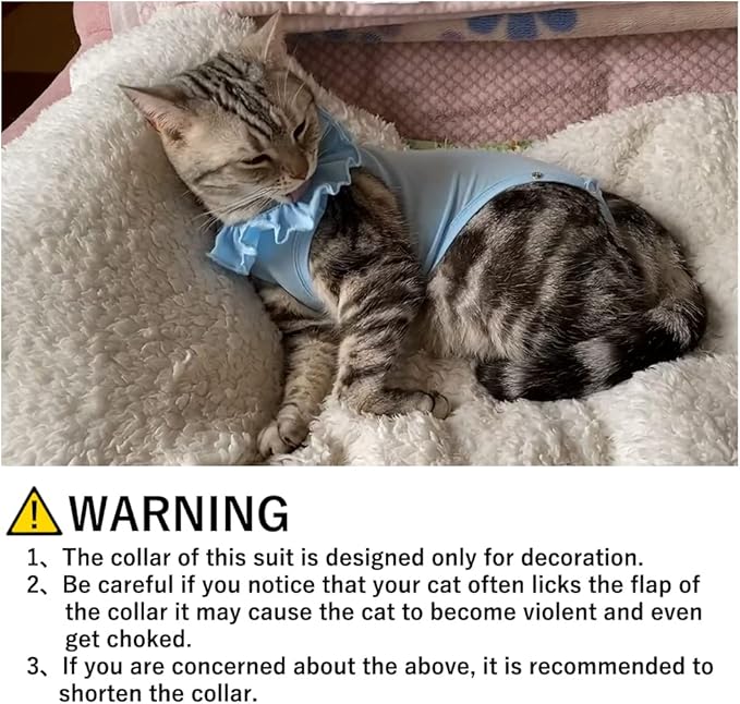 Cat Recovery Suit for Abdominal Wounds and Skin Diseases,Breathable Surgical Recovery Shirt After Surgery Wear Anti Licking Wounds,E-Collar Alternative for Female Cats Kitten(RSC01-green-s)