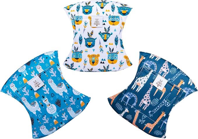 CuteBone Dog Diapers Male Washable Belly Band for Male Dogs Wraps 3pcs a Pack DM43XS