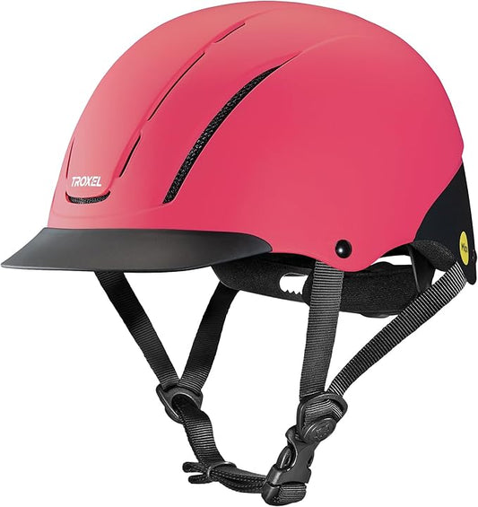 Troxel Spirit MIPS Technology Full Coverage Horse Riding Helmet, Horseback Riding Gear for Equestrians, Medium (7-7-3/8), Pink Duratec