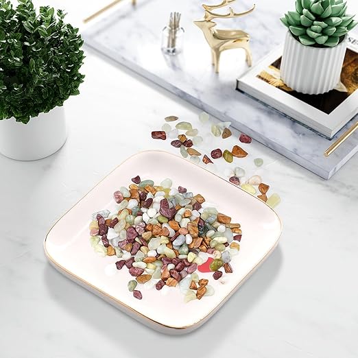 10lbs Pebbles for Indoor Plants, 3/8 Inch Small Rocks for Potted Plants, Succulents, Vase Fillers, Cactus Planters, Bird Bath, Fountain, Outdoor Garden Landscaping