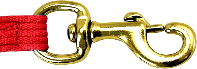 Southwestern Equine Lunge Line for Horses Cotton Horse Lunge Line with Bolt Snap & Rubber Stop (Red, 24')