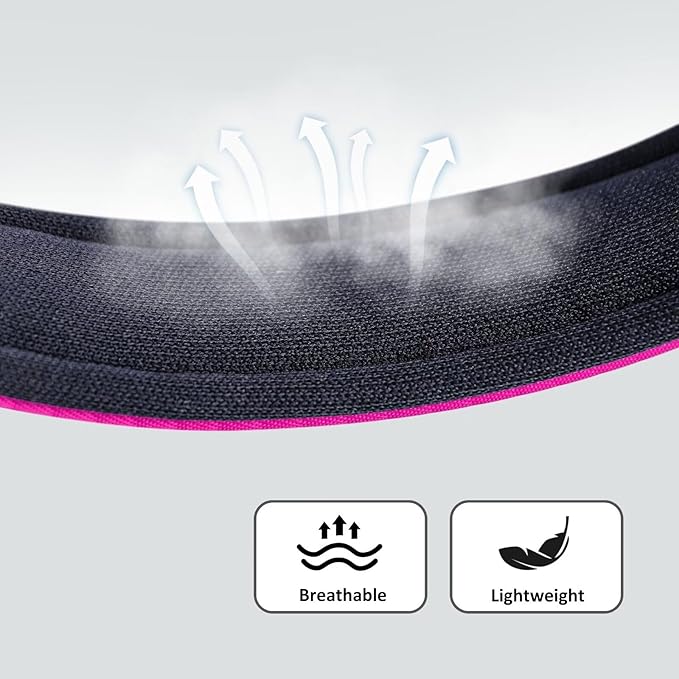 Didog Soft Padded Dog Collars for Small Dogs, Lightweight and Breathable Dog Collar with Metal Buckle for Puppy, Rose Purple, S