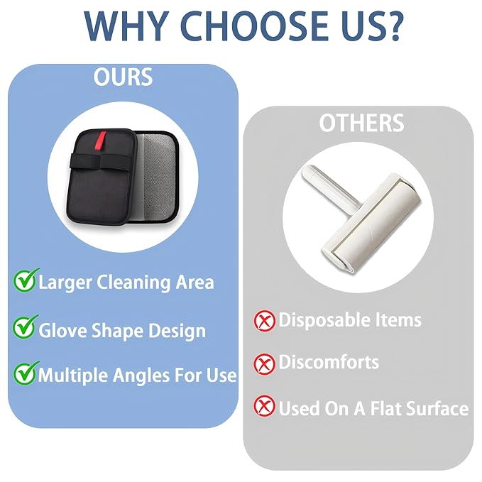 Pet Hair Remover,2 PCS Pet Hair Removal Glove,Electrostatic Gloves for Cats&Dogs,New Upgrade Efficient Grooming Gloves for Pet Hair,Reusable Animal Fur Removal Tool for Couch,Furniture,Carpet,Curtain