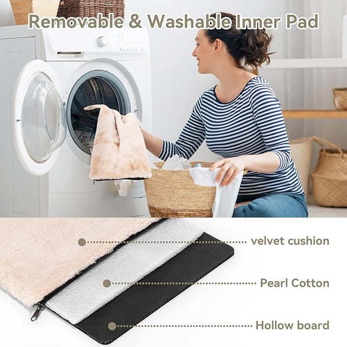 Petsfit Expandable Cat Dog Carrier Airline Approved, 17" L x 11" W x 11" H Soft-Sided Portable Pet Travel Carrier for Kitten, Puppy, Removable Soft Plush Mat and Pockets, Auto-Locking Zippers