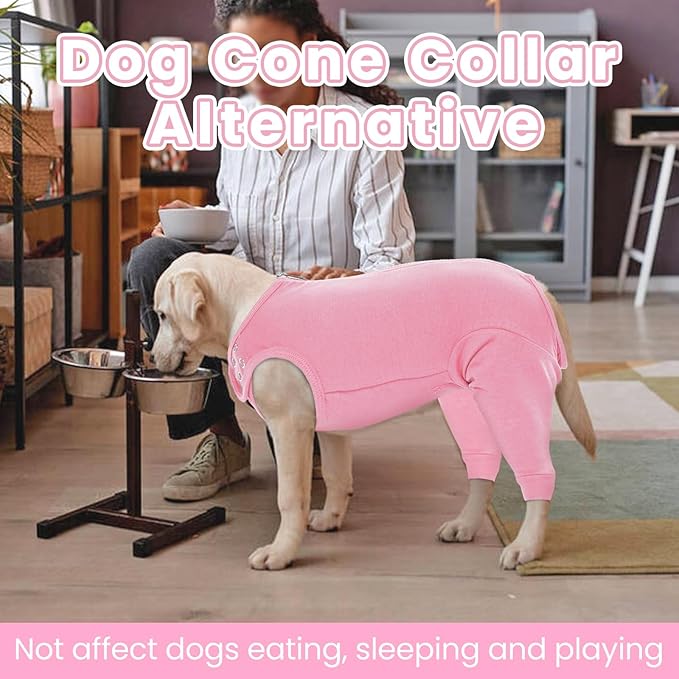 Nanaki Dog Surgery Suit Female Spay, Leg Sleeves for Dog Rear Legs, Doggy Onesie for Surgery Female, Doggy Recovery Suit Male Abdomen, Pet Wound Care Heal Protector, Surgical Suits for Pet Spay