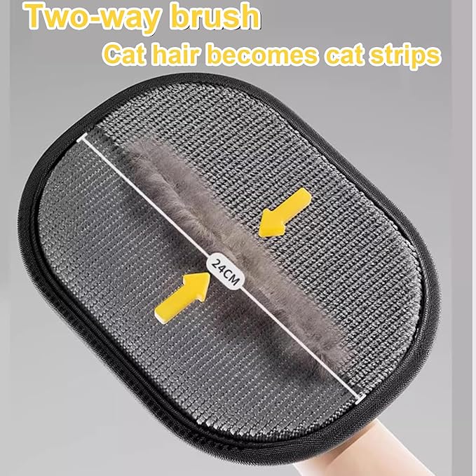 2PC Pet Hair Removal Glove,2025 New Reusable Pet Hair Removal Tool, Suitable for Bed Sheets, Sofas, Clothes, Carpets, Car Seats, and Static Gloves for Dogs and Cats