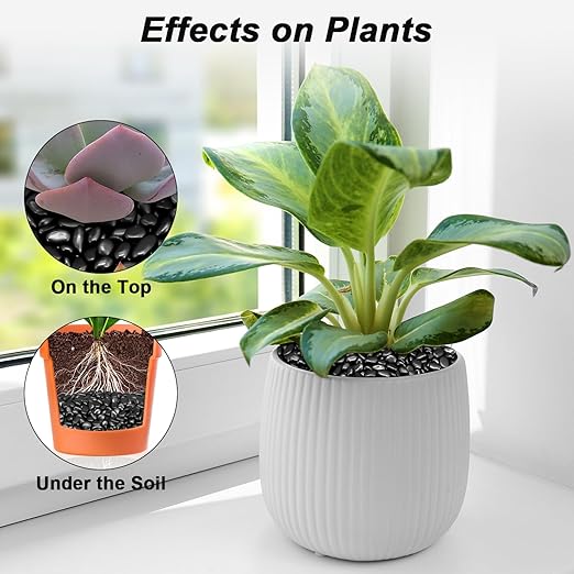 Terrarium Supplies,Virekm River Rocks, Decorative Ornamental Pebbles,Garden Landscaping Stones,Gravel Filler for Home Decoration Flower Bed Fish Tank Plants Vases Succulents