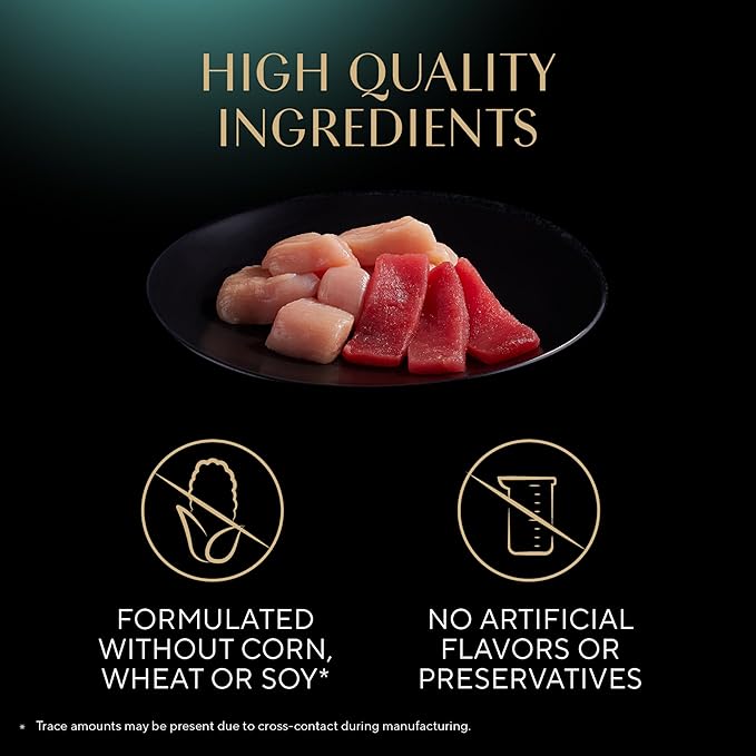 Sheba Perfect Portions Wet Cat Food Cuts in Gravy Variety Pack, with Sustainable Tuna and Roasted Chicken Entree, 2.6 oz. Twin-Pack Trays (6 Count, 12 Servings) (Pack of 2)