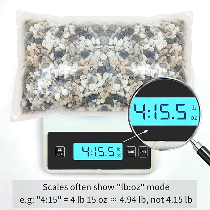 5 lbs Succulent and Cactus Pebbles for Indoor Plants, 3/8 Inch Pea Gravel Decorative River Rocks for Plants, Vases, Terrarium, Aquarium, Potted Top Dressing and Outdoor Landscaping Stones