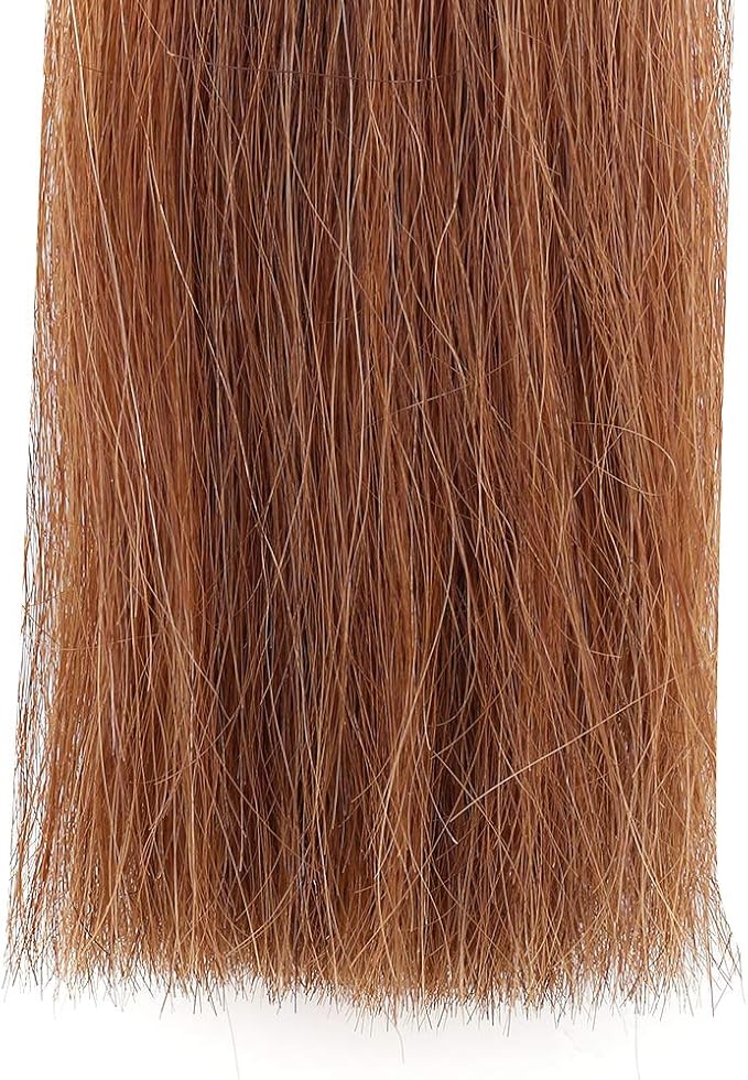 Horse Tail Extensions with Braided Horsehair Loop, Blunt Cut Bottom, 34-36 inches Long and 1 lb Weight (Light Sorrel)