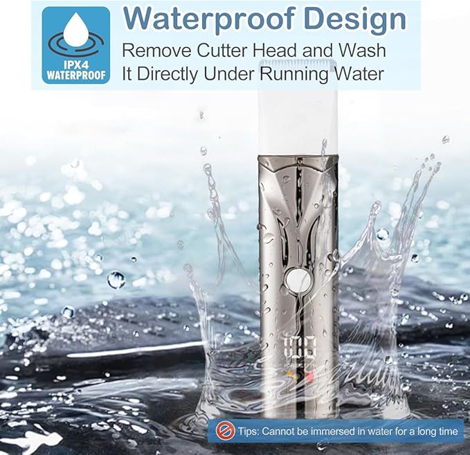 Dog Grooming Kit with LCD Display, 4 in 1 Dog Hair Trimmer for Paw Nail Grinder, Rechargeable Cordless Pet Cat Clippers, Professional Pet Paw Trimmer Nail Grinder Low Noise. Black