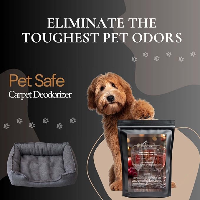 Rosé All Day Carpet Freshener Powder Refill 36 oz | Powerful Odor Eliminator for Home | Upholstery Deodorizer | Carpet Deodorizer | Pet Urine | Cat Litter Box