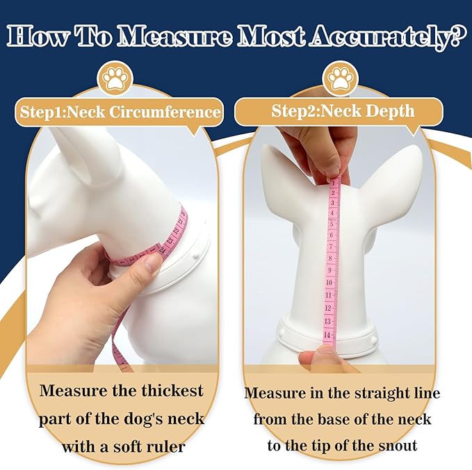 Hard & Heavy Plastic Dog Cone Collar Alternative for Extra Large Dogs (Adult Lab Golden GSD) After Surgery, Adjustable Pet Recovery Cone Anti-Lick, Elizabethan Protective Cone of Shame for Healing