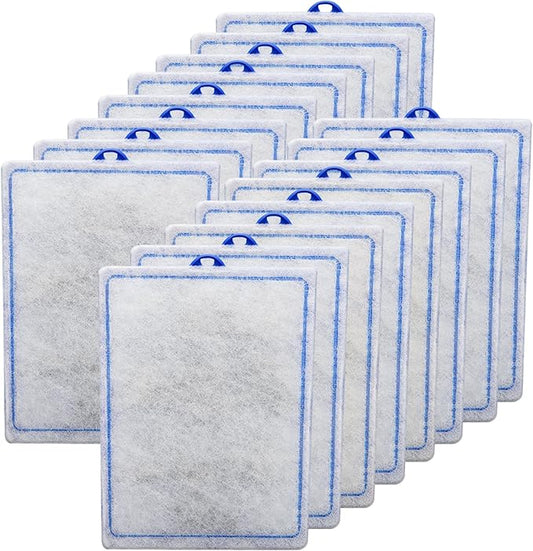 16 Count Assembled Large Filter Cartridges Compatible with Tetra Whisper Bio-Bag Filters 20i 40i IQ20/30/45/60 PF20/30/40/60, Large Replacement Filter Cartridges for Whisper Filters & Aquariums