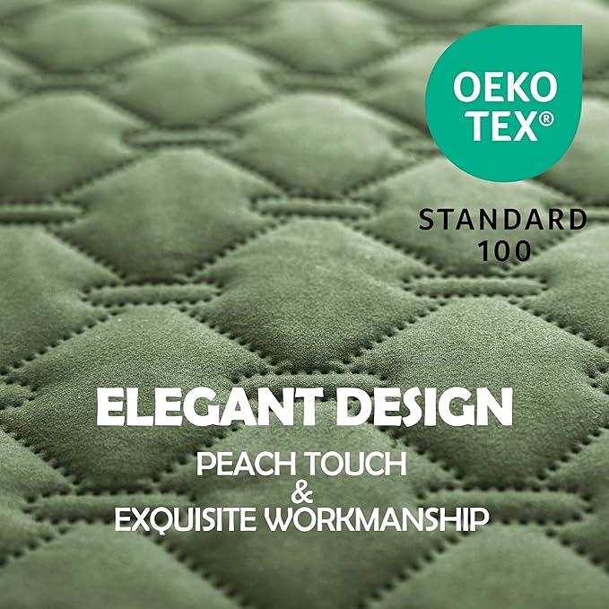 gogobunny 100% Double-Sided Waterproof Dog Bed Cover Pet Blanket Sofa Couch Furniture Protector for Puppy Large Dog Cat, Reversible (30x30 Inch (Pack of 1), Dark Green/Light Green)